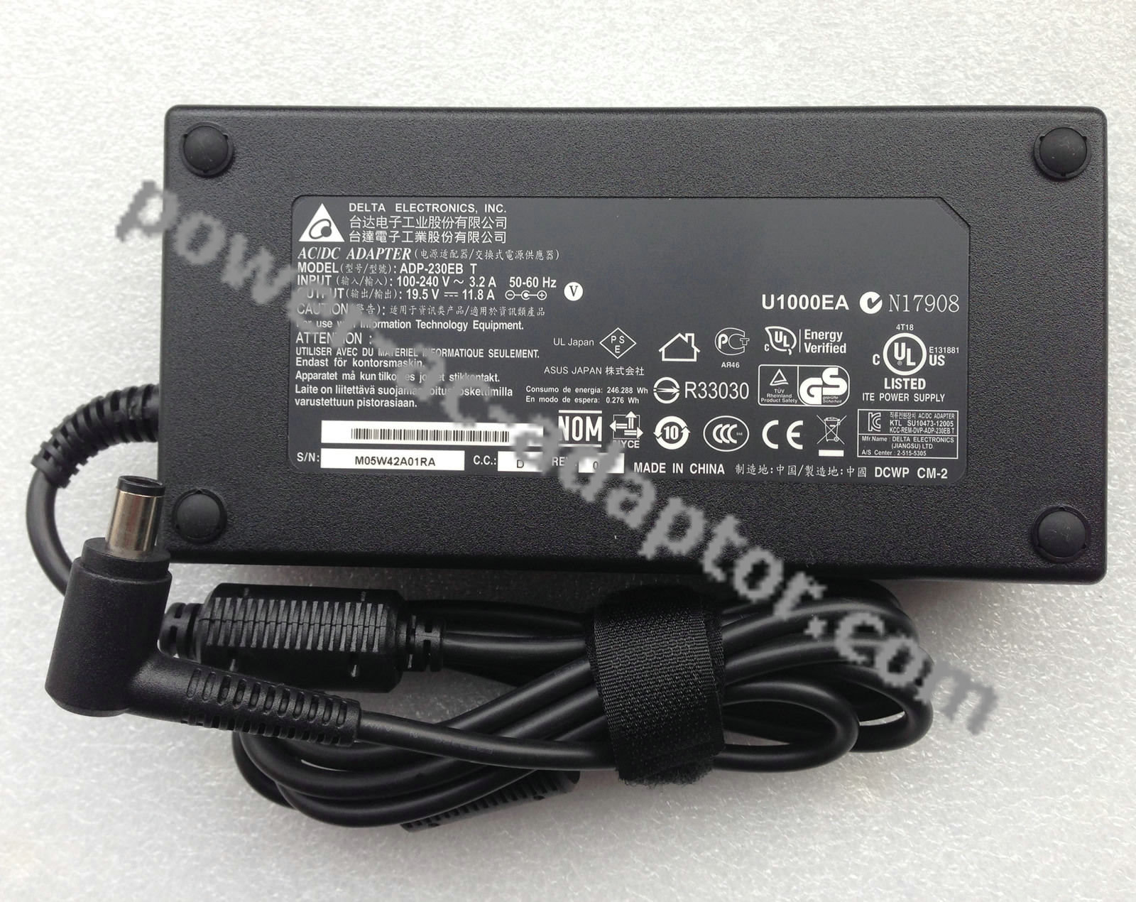 230W AC Adapter for ASUS ROG G750JZ-DS71 Gaming